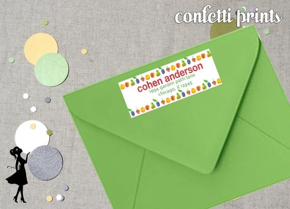 VERY HUNGRY CATERPILLAR Address Label Printable Personalized Il_570xn