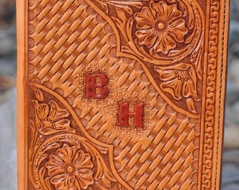 Custom, Hand tooled leather Samsung Galaxy tablet 10.1 case