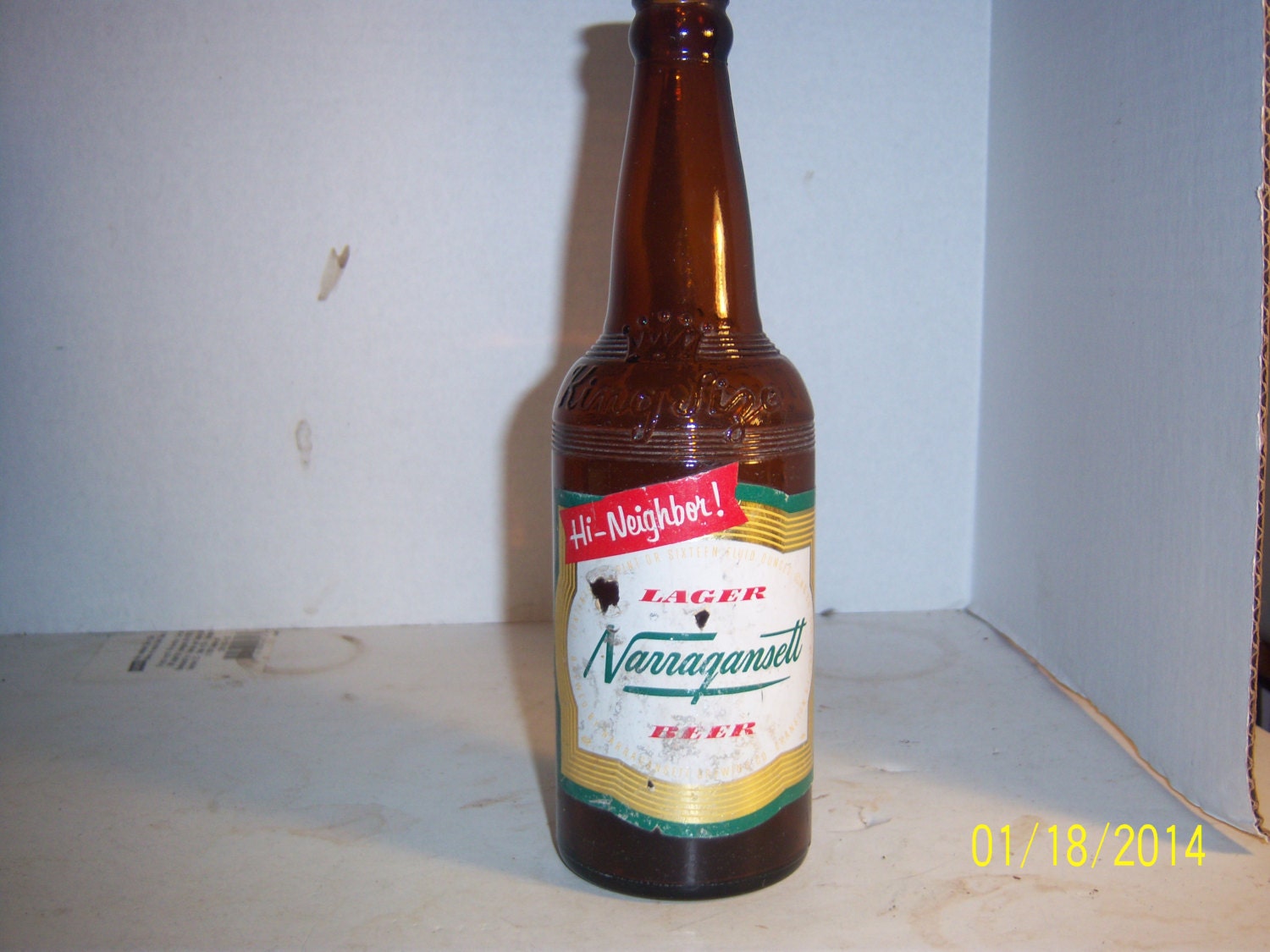 1950's Narragansett Beer Cranston RI 9 1/2 by