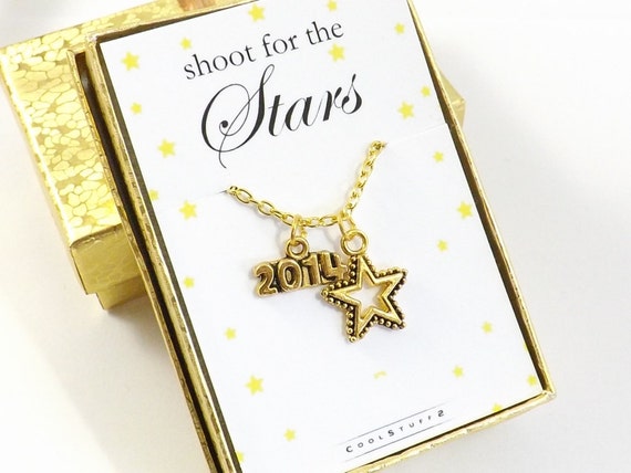 Items similar to Shoot For the Stars Graduation Necklace ...