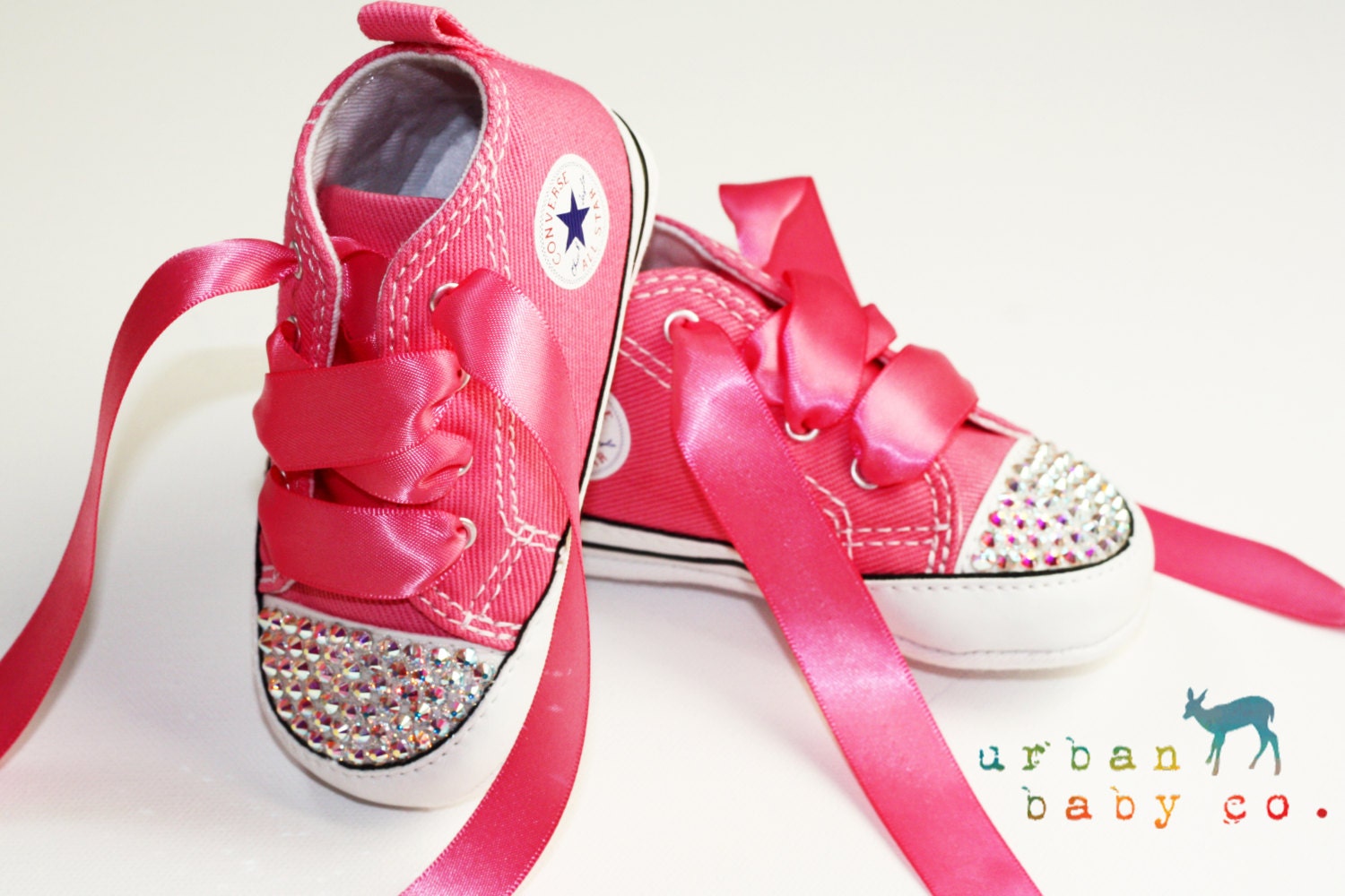 Infant Toddler Crib Baby Girl Pink Converse® by shopurbanbabyco