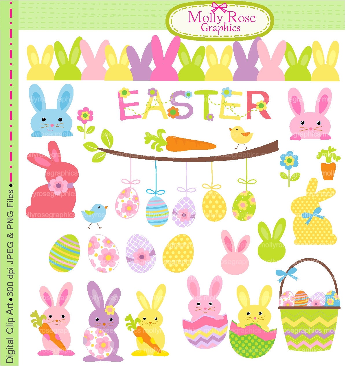 Sale Easter Clip Art Easter Digital Clip Art M.68 Easter