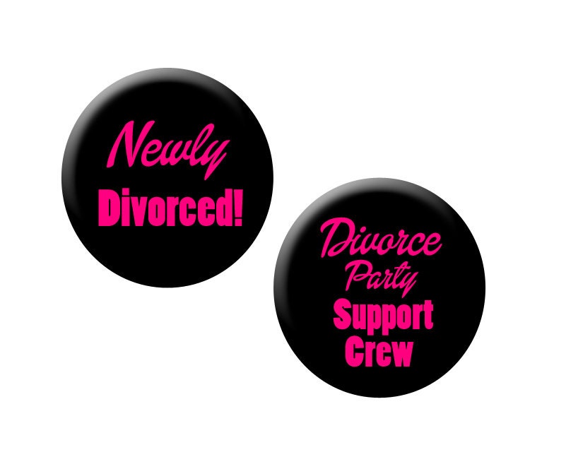 Divorce Party Favors Black and Pink Divorce Support Crew 1