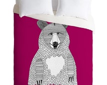 ... Comforter / Bear Duvet / Kid's Duvet / Bear Bedding / Kids Decor