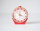 Vintage soviet mechanical alarm clock JANTAR - working condition