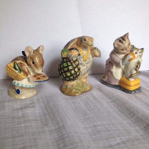VINTAGE Beatrix Potter collectible figurines by FeathersAndGrace