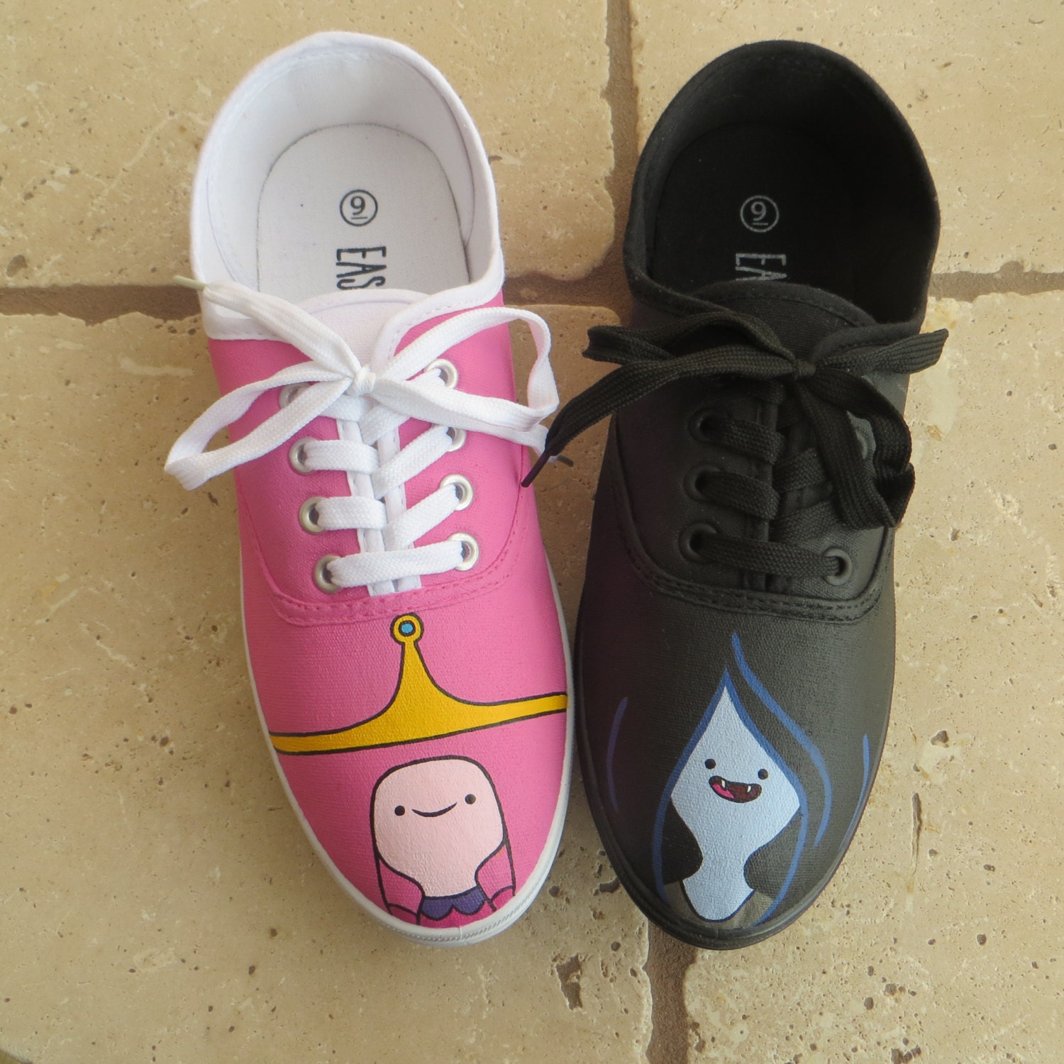 Hand Painted Shoes Adventure Time Princess Bubblegum and