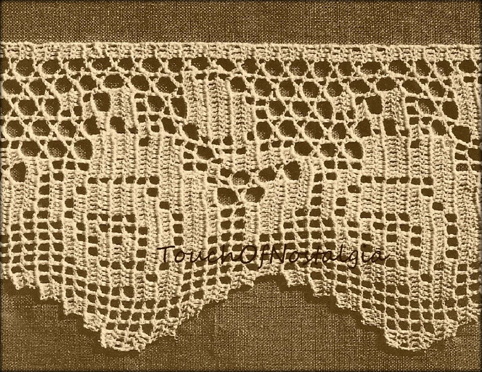 Wide LACE EDGING Vintage Crochet Pattern Beautiful ROSE Lace