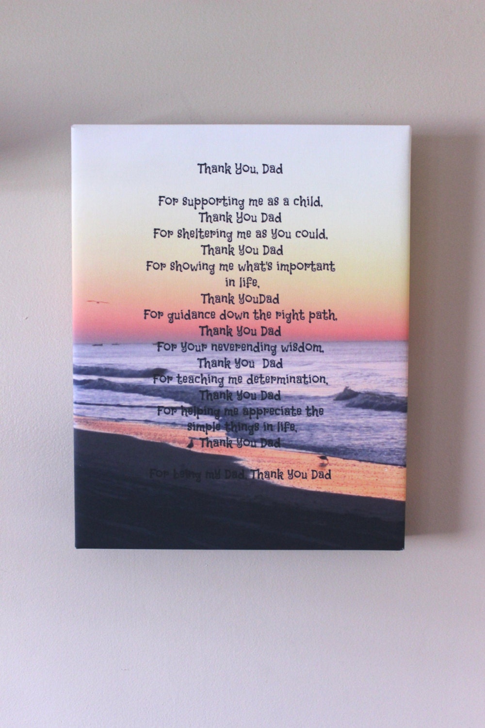 Poem on Canvas Quotes On Canvas Poem Prints Sentimental