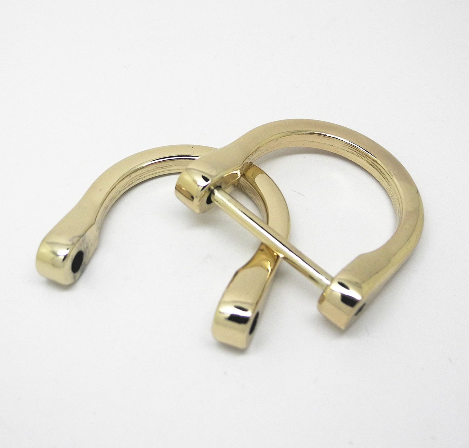 6pcs large Drings with screw for bag findings 37x37mm 6colors