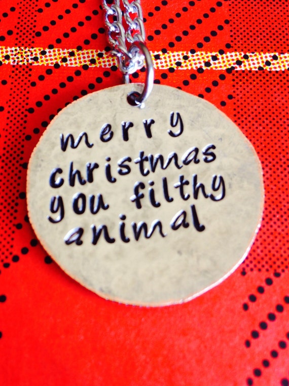 Download merry christmas you filthy animal necklace