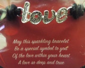 cute, inspirational word, rope bracelets