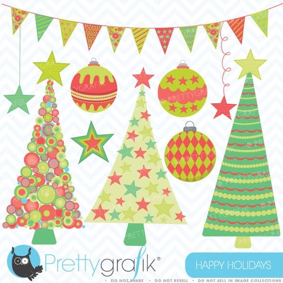 80% OFF SALE Holiday christmas clipart, commercial use, vector graphics, digital clip art, digital images - CL399 Il_570xn