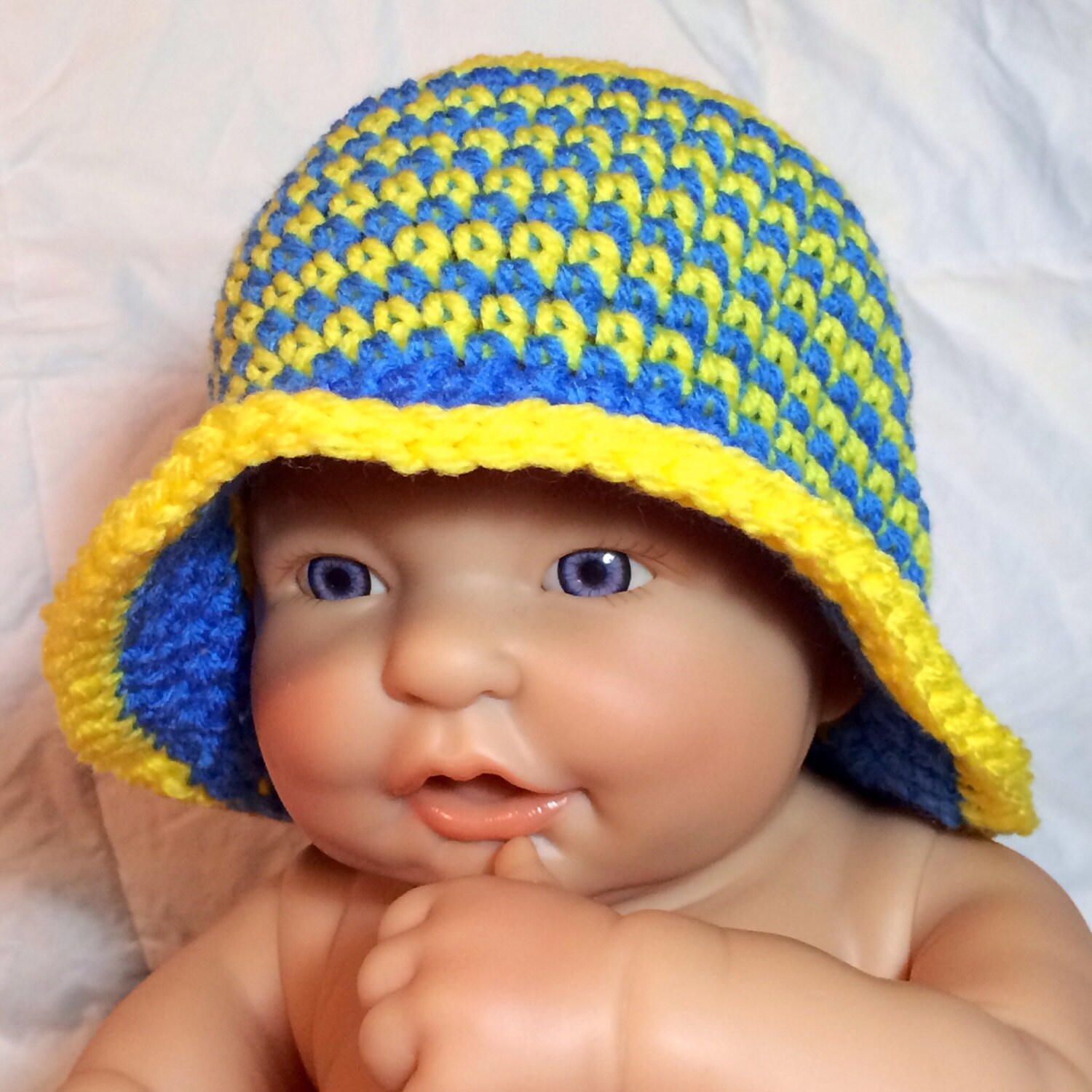 Baby Shower Gift. 69 months Baby Boy Hat Baby Boy Sun Hat