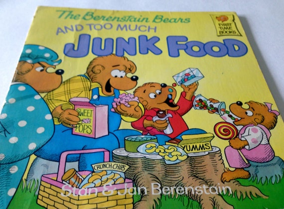 Items Similar To The Berenstain Bears And Too Much Junk Food 1985 Softback Book On Etsy 6824