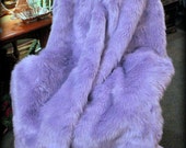 Items similar to Faux Fur Throw Blanket / Bedspread ...