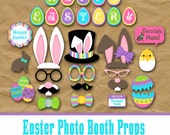 Items similar to Happy Easter Photo Booth Props and Decorations ...