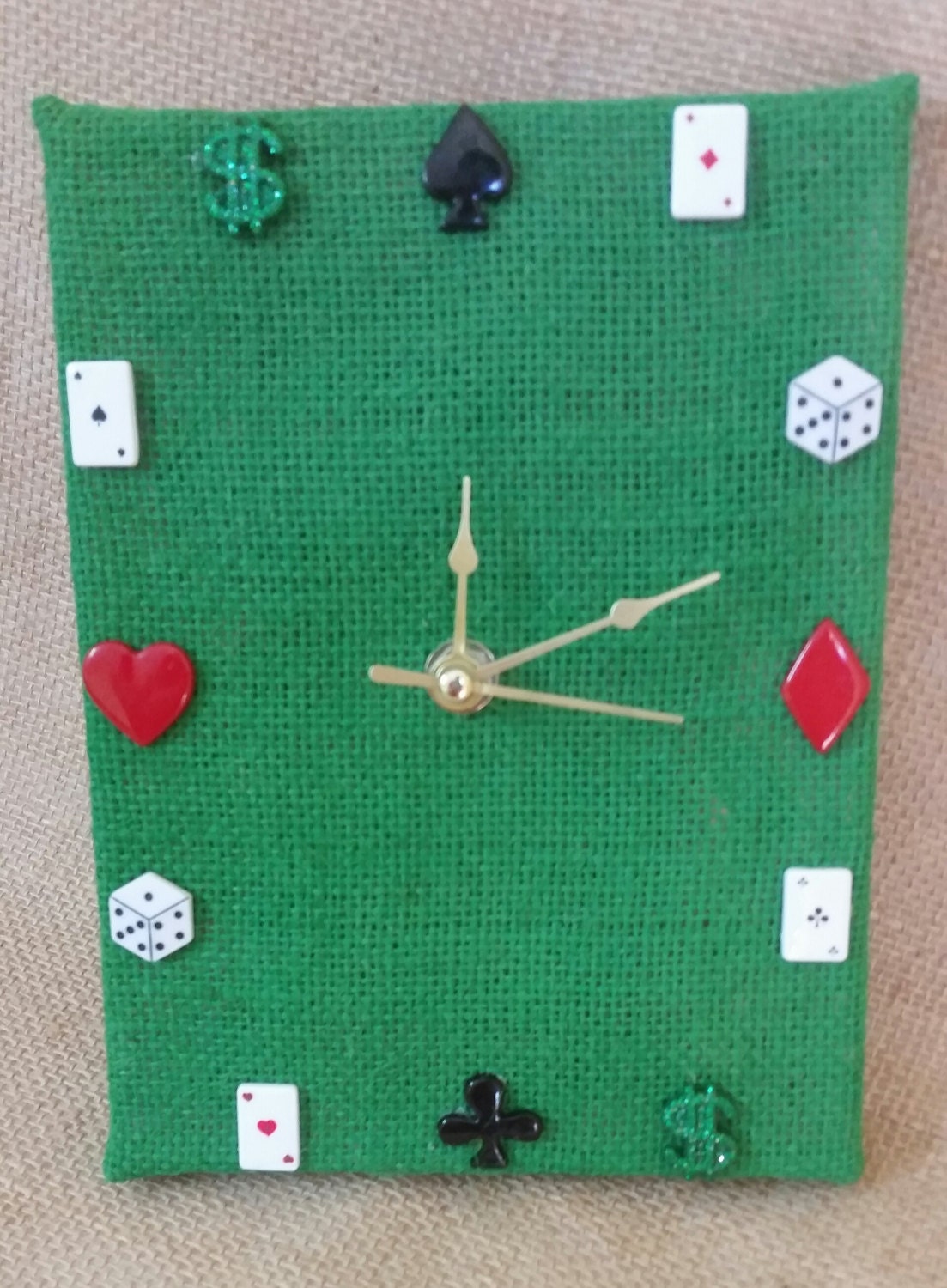 Game Room Clock Poker Clock Quartz Clock Home Decor
