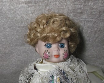 Vintage porcelain clown doll – Etsy