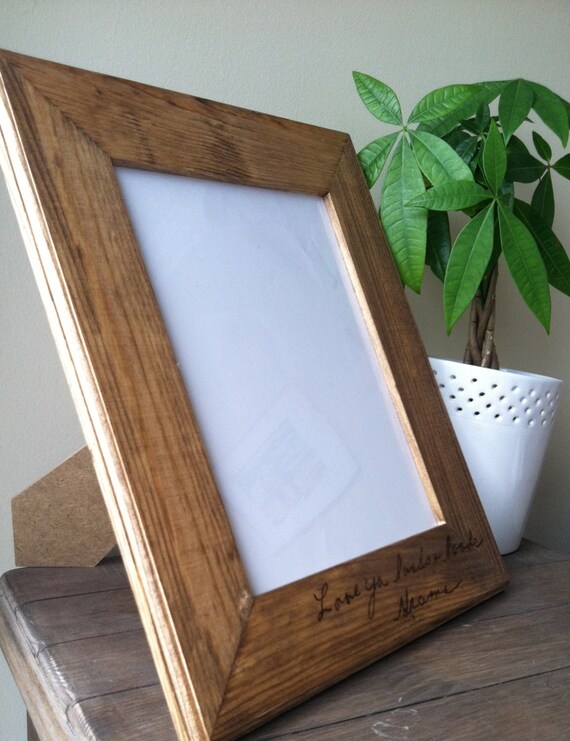 Picture Frame with Custom Wood Burned by SoulfulSimplicity on Etsy