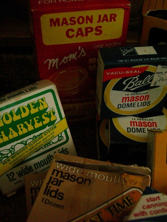 Instant Collection Stock up Vintage Canning Jar Lids Rims Ball