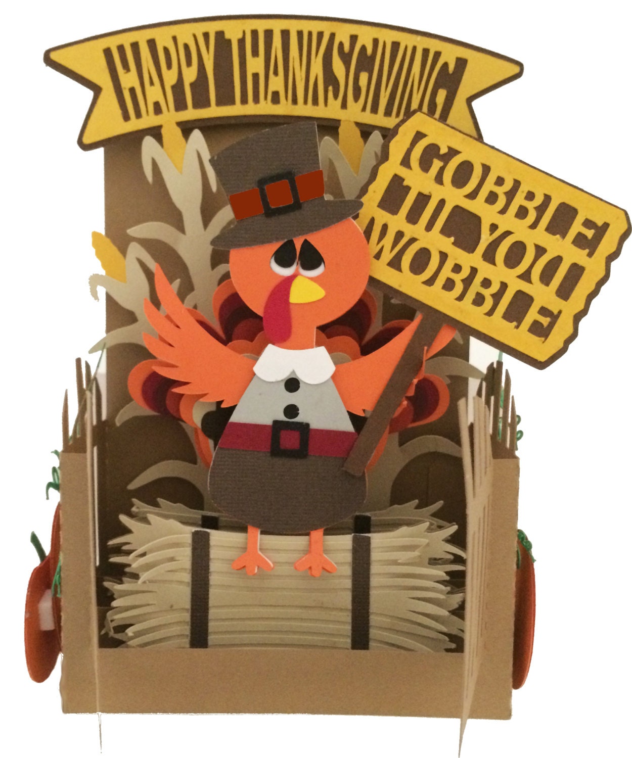 Download Thanksgiving Fall Card In A Box 3D SVG