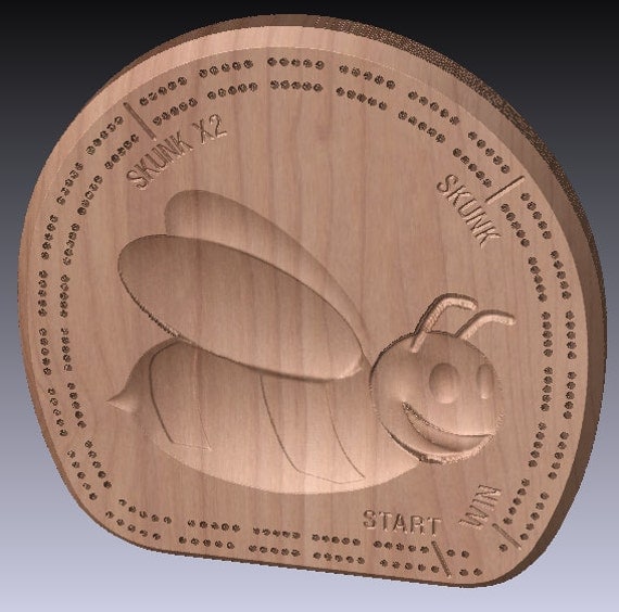 Carving Project g code optimized for Mach 3 CNC routing on