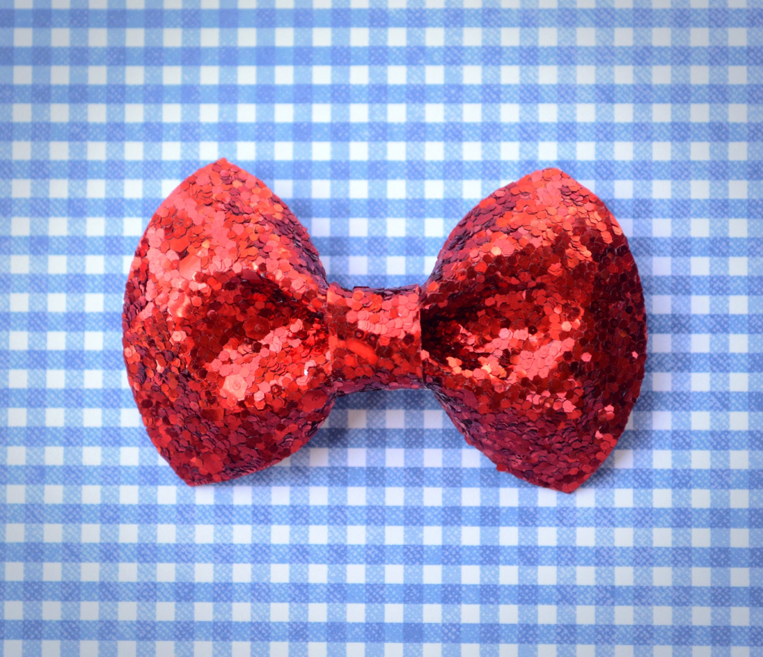 Dorothy Hair Bows set of 2 Dorothy Halloween Costume Red