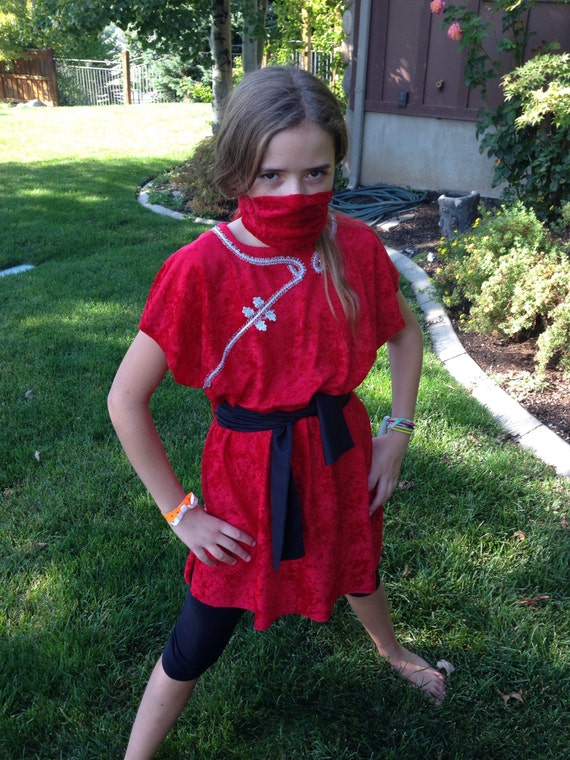 Items Similar To Nya Ninjago Ninja Dress Up Costume Girls