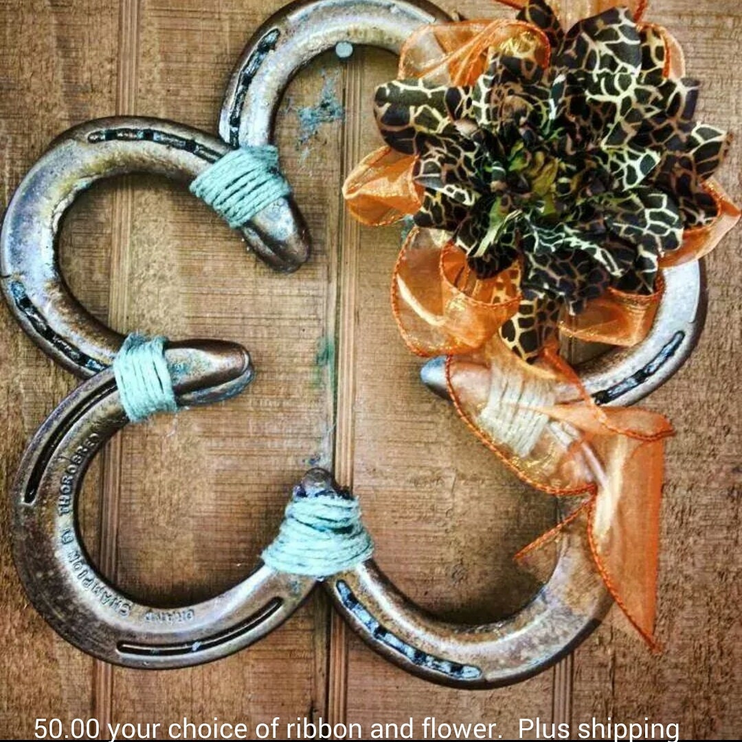 Horseshoe Wreath Horseshoe Western Wreath By KadysKustomKrafts