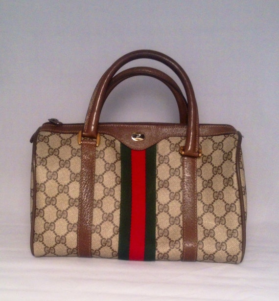 AUTHENTIC Vintage GUCCI DOCTOR Bag/ Boston Bag by CandyHeartGirl