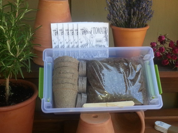 Items similar to Herb Garden  Kit Gardening gift kit  