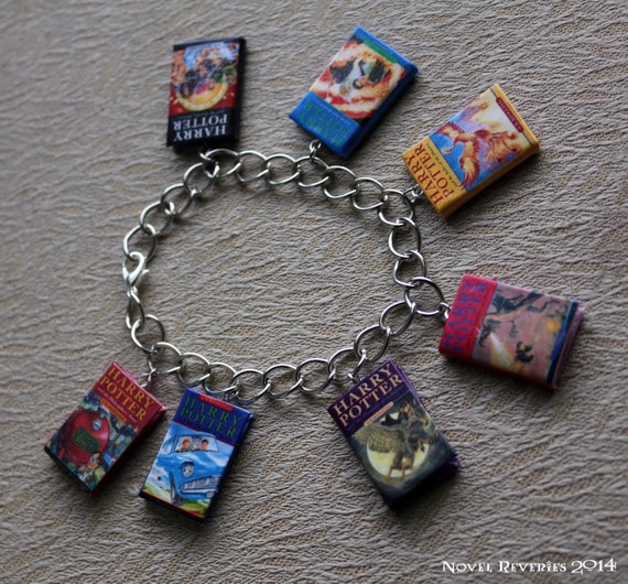 Harry Potter UK Book Charm Bracelet by NovelReveries on Etsy