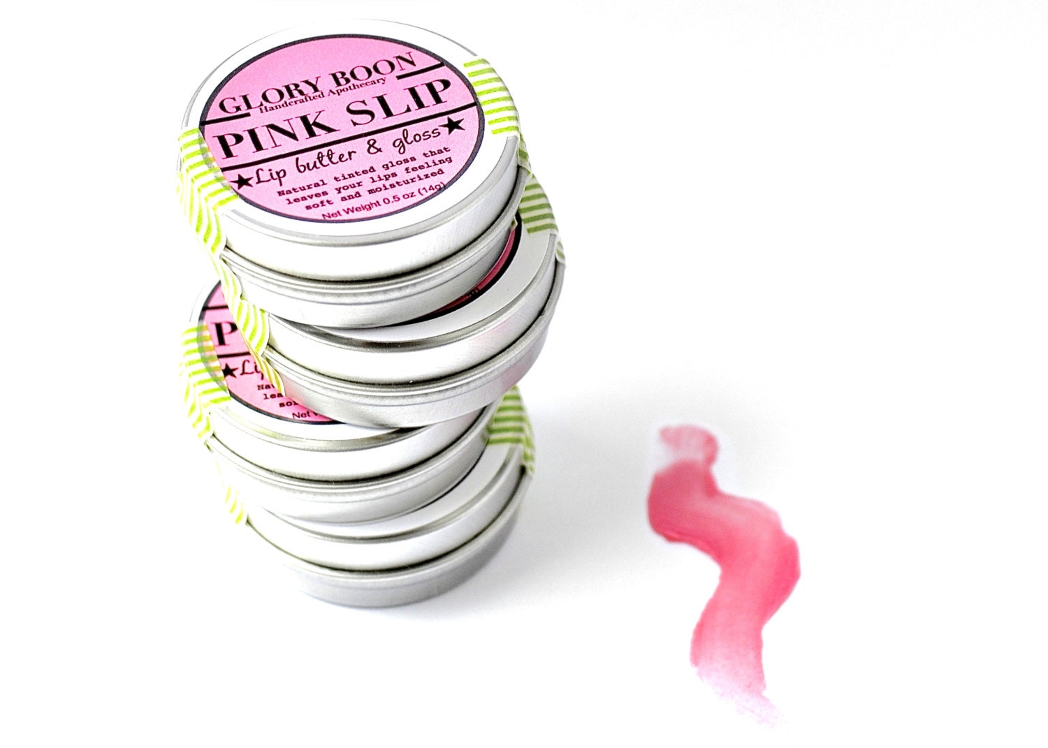 Pink Slip lip gloss lip stain makeup glory boon bath by GloryBoon