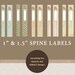 Half Page Printable Binder Covers Spine Labels & Tabbed