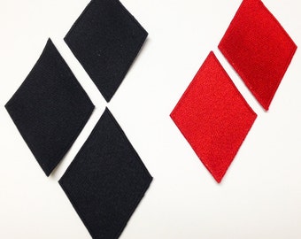 Harley Quinn Diamond Cosplay Patches