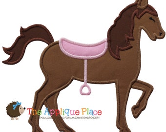 Horse 3 Applique Design , Instant Digital Download File for Machine Embroidery , 4X4 5X7 6X10 in dst esp hus jef pes sew vip xxx
