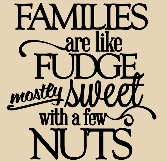 Download Items similar to Vinyl Wall Quote - Families Are Like ...