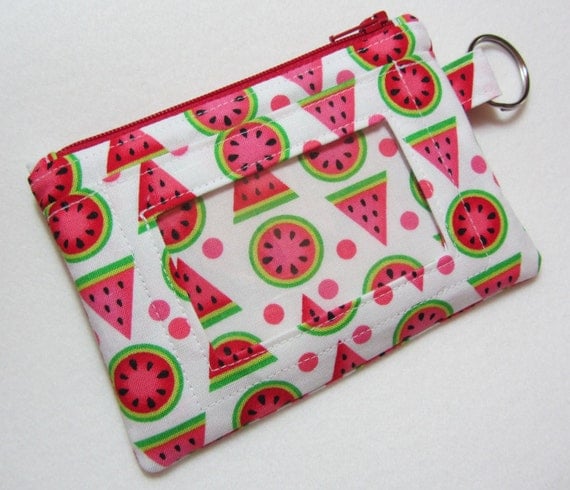 ID Wallet / ID Holder / Keychain Wallet / by EarlyBirdStitches