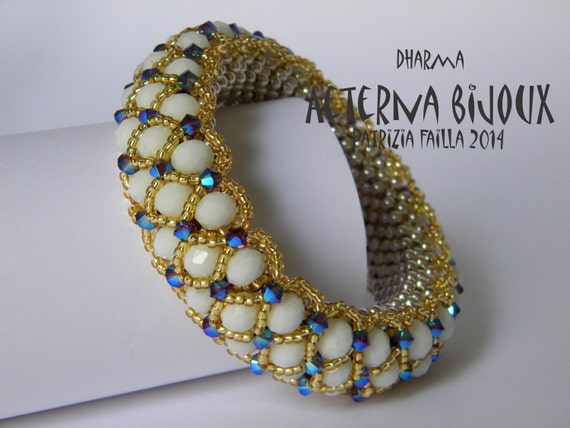 Beading tutorials and patterns Dharma bangle beadwork bead