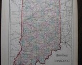 Gray's Atlas Antique Map of India 1873