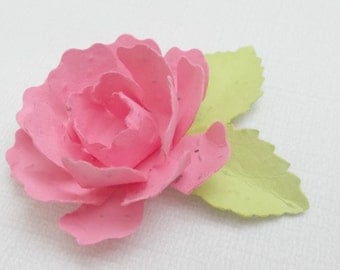 100 Seeded Paper Peonies - Made With Plantable Paper Embedded With Flower Seeds - Eco Friendly - Plant and Grow