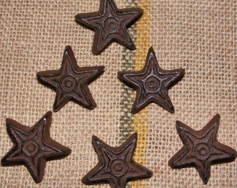 Cast Iron Rustic Star SET OF 24 Cabinet Furniture Drawer Pulls Handle Knob #409