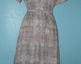 Plus Size Vintage 1960s "Toni Todd" Shirtwaist Day Dress