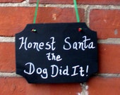 Christmas Sign / Letter To Santa / Chalkboard Christmas Sign / Christmas Decoration / Holday Decor /  Free Shipping