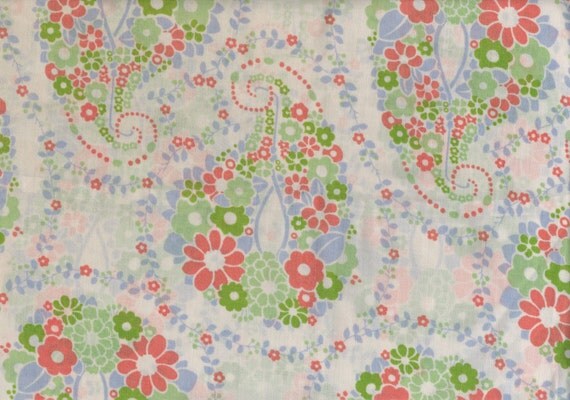 orange green and light blue pop flower and paisley print orange green and light blue pop flower and paisley print