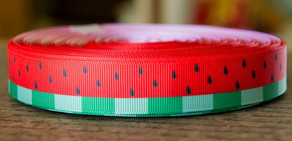 Items Similar To 78 Inch Watermelon Grosgrain Ribbon Trim For Hair Bows Hair Accessories 2714