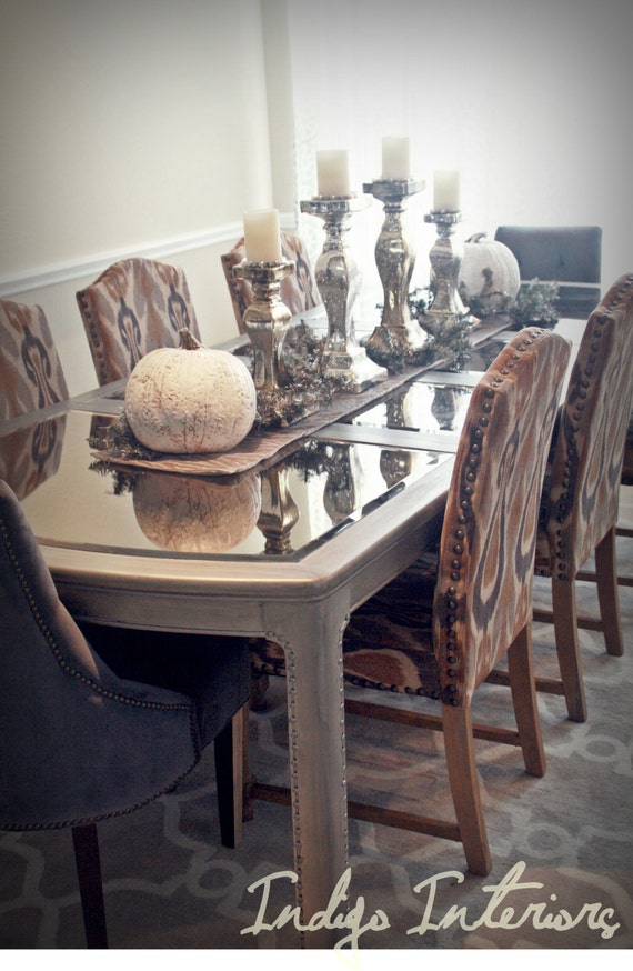 Items similar to Mirrored Dining Room / Kitchen Table on Etsy