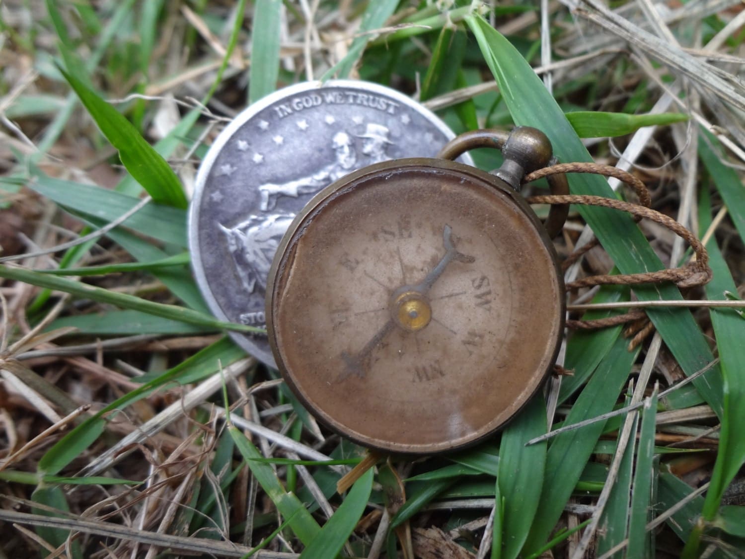 Civil War Soldier's Pocket Compass WarCarried Unique