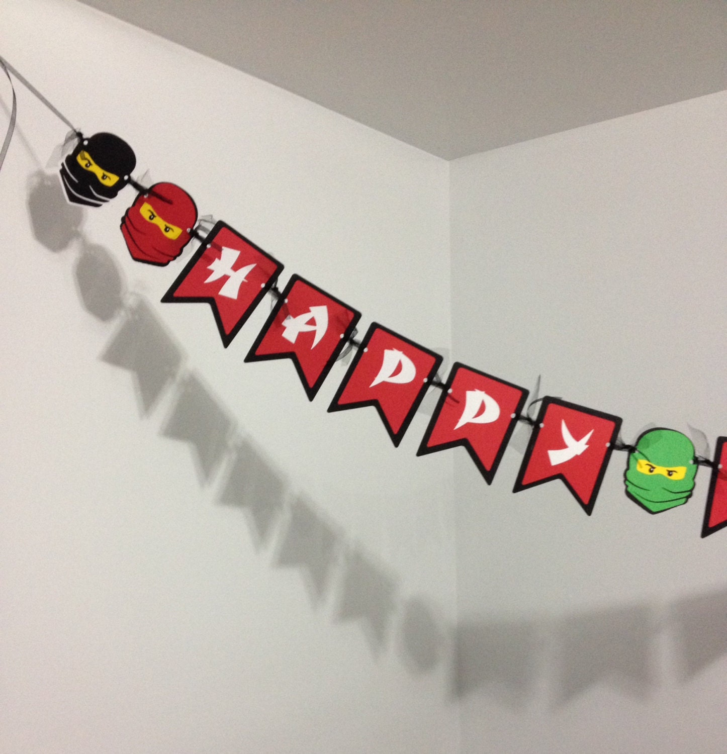 Ninjago Inspired Happy Birthday Banner Party Decorations
